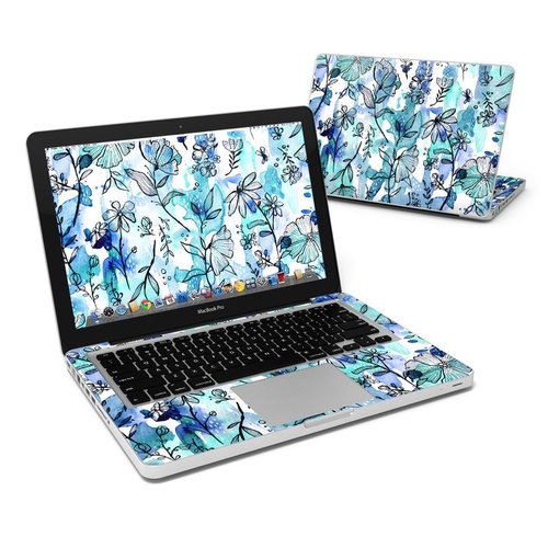 DecalGirl MBP13-BLUEINK Apple MacBook Pro 13 in. Skin - Blue Ink Flora