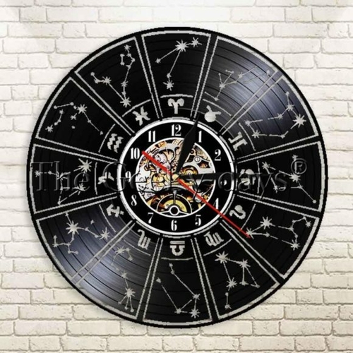 ASTRONOMY ORNAMENT HANDMADE VINYL RECORD WALL CLOCK FAN GIFT