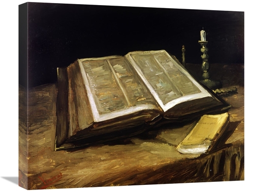 Global Gallery GCS-281314-22-142 22 in. The Bible - Still Life Art Pri