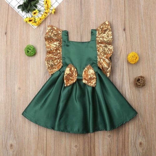 Little Girls Sequins Formal Dress Hot Toddler 