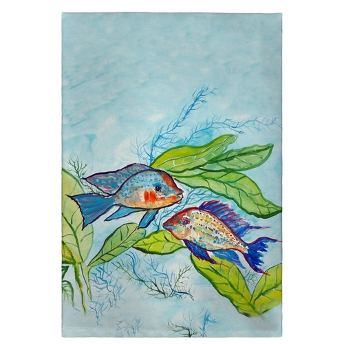 Main Betsy Drake GT642 Pair of Fish Guest Towel - 20 x 20 in. image