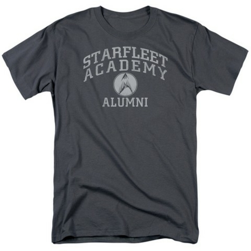 Trevco Star Trek-Alumni - Short Sleeve Adult 18-1 Tee - Charcoal- 5X