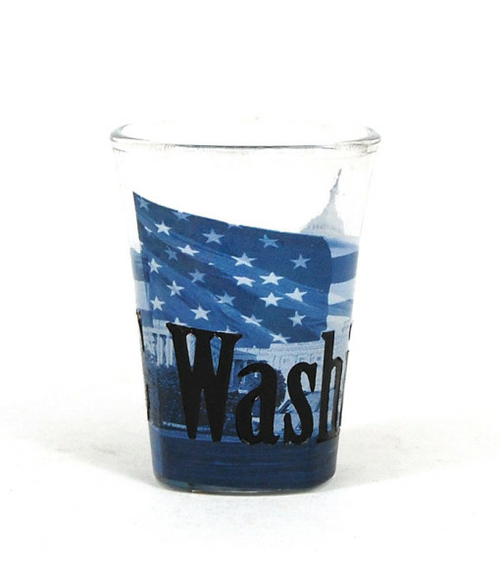 Americaware SGWDC01 Washington DC Duo Tone Etched Shot Glass