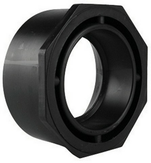 Charlotte ABS001071000HA 3 x 1.5 in. ABS-DWV Flush Bushing