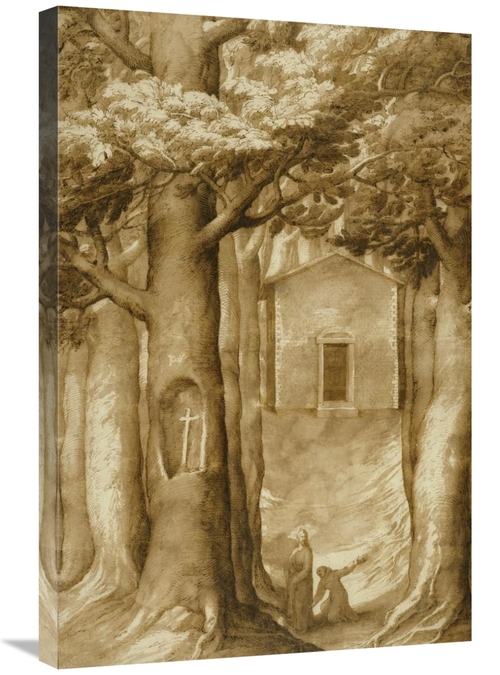 Global Gallery GCS-456096-2030-142 20 x 30 in. La Verna - The Chapel o