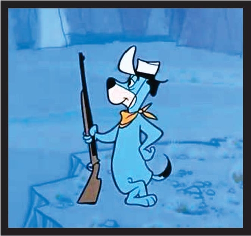 3 Inch Cloth Patch Huckleberry Hound