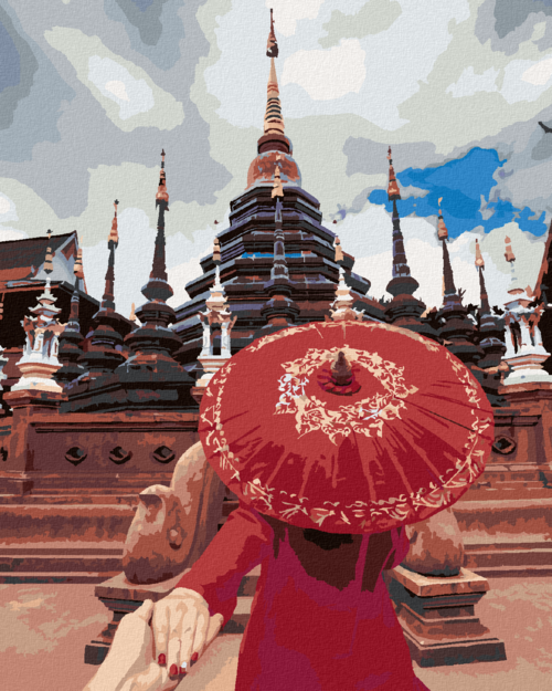 Paint by Numbers - WOMAN AT THE TEMPLE