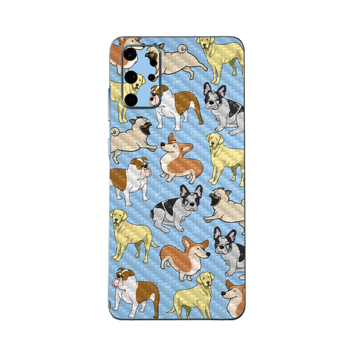 MightySkins CF-SAGS20PL-Puppy Party Carbon Fiber Skin for Samsung Gala