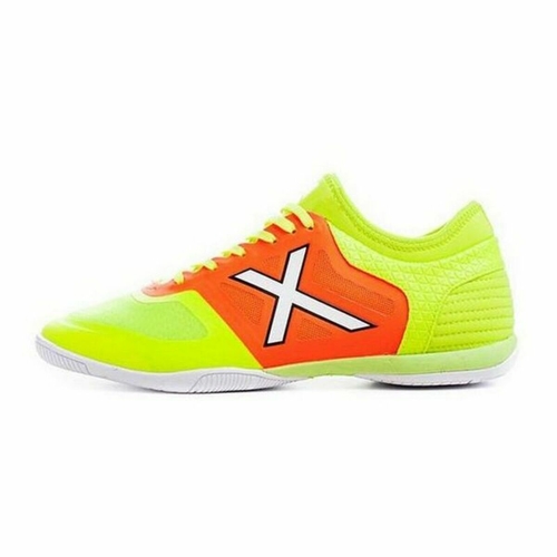 Adult's Indoor Football Shoes Munich Tiga Indoor 23 Green Orange