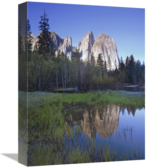 Global Gallery GCS-452151-1216-142 12 x 16 in. Cathedral Rock Reflecte
