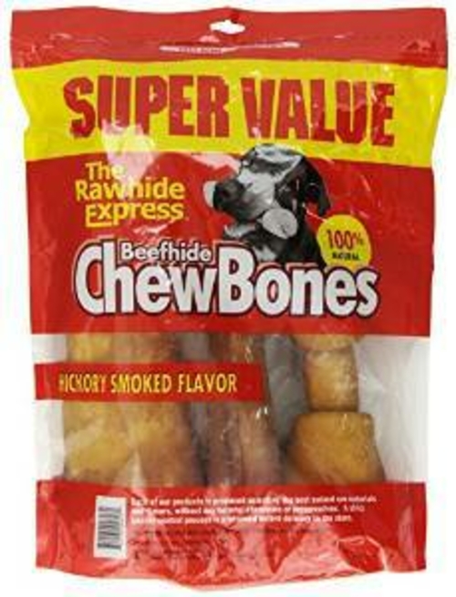 Rawhide Express 105272 3 lbs Chewbones Hickory Assorted for Dogs
