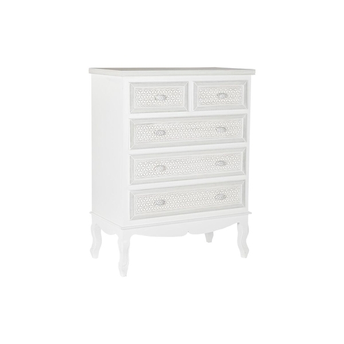 Chest of drawers DKD Home Decor Beige Wood White MDF Wood (80 x 40 x