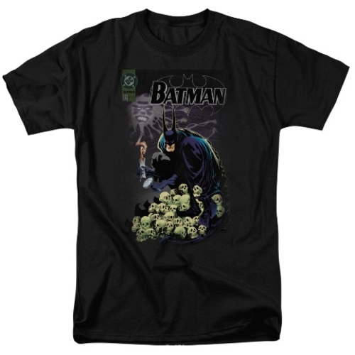 Trevco Batman-Cover No. 516 - Short Sleeve Adult 18-1 Tee - Black- Med