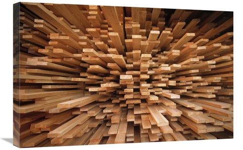 Global Gallery GCS-395571-2030-142 20 x 30 in. Milled Wood Planks in A