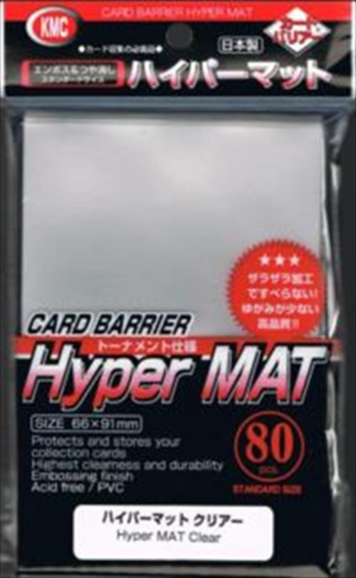 KMC Sleeves HM1515 Deck Protectors Hyper Matte Clear- Pack - 80