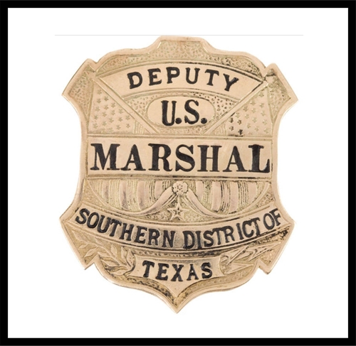 3 Inch Cloth Patch Texas Marshal 1870