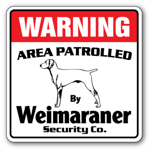 SignMission P-618 Weimaraner 6 x 18 in. Street Sign - Weimaraner Stone