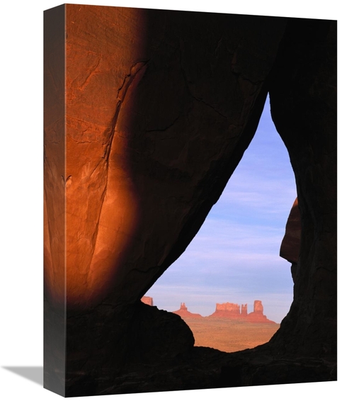 12 x 16 in. Teardrop Arch with Buttes in Distance, Monument Valley