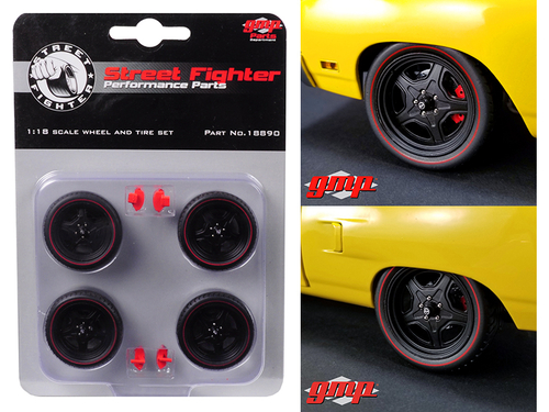 5-Spoke Wheel and Tire Set of 4 from 1970 Plymouth Road Runner Street