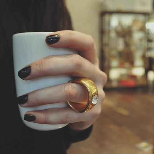 Two-Carat Gold Engagement Ring Cup
