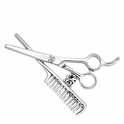 Women Imitation Rhodium White Metal Brooches with Top Grade Crystal in