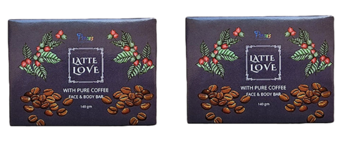 Latte Love (140 g, Luxury Coffee Soap) PACK OF 2