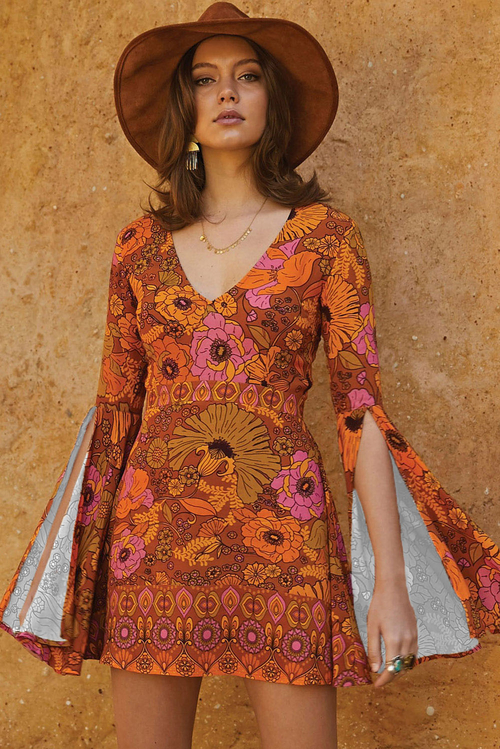 Orange Jupiter Dress