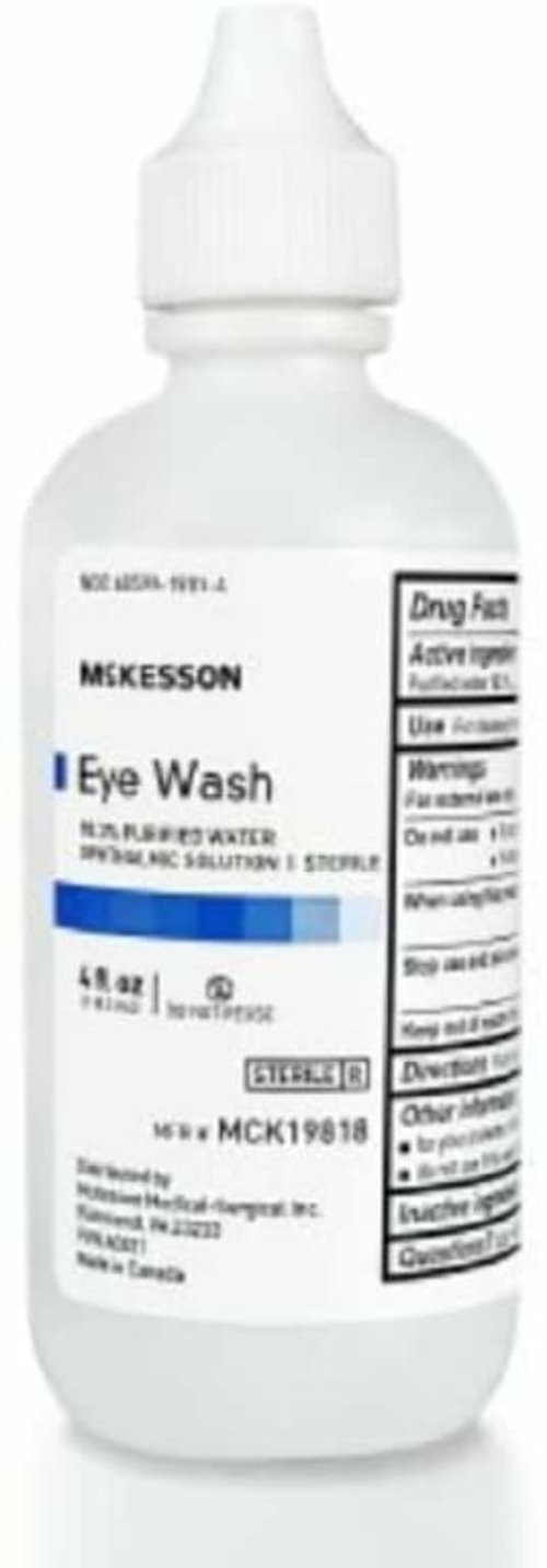 AMZ Medical Supply Eye Wash Solution 4 Oz. Pack of 144 First Aid Eye