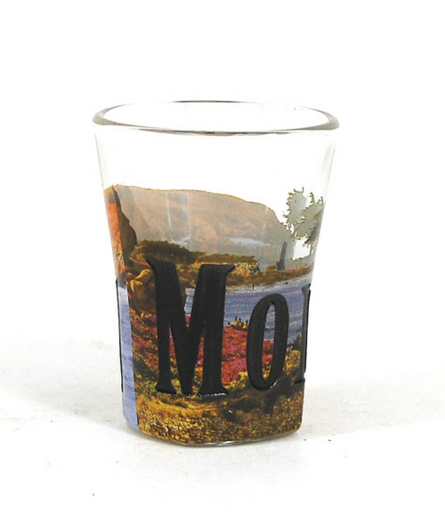 Americaware SGMTR01 Monterey Full Color Etched Shot Glass