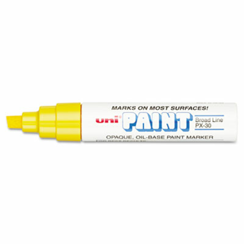 Sanford 63735 uni-Paint Marker  Broad Tip  Yellow