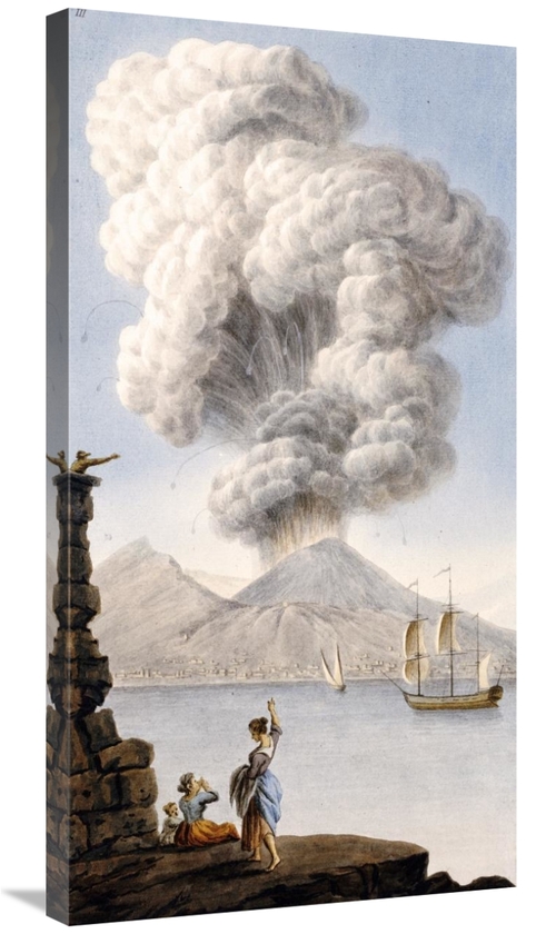 Global Gallery GCS-268043-36-142 36 in. Eruption of Vesuvius Art Print