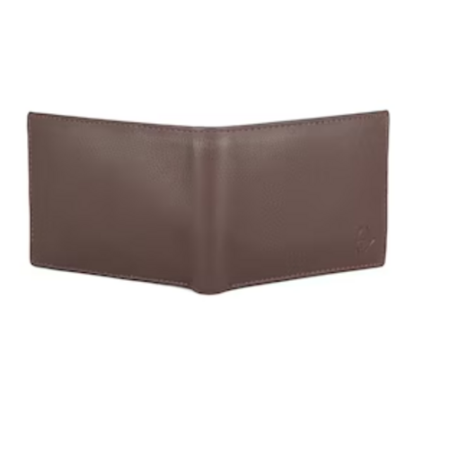 Main Solid Brown Leather Wallet image