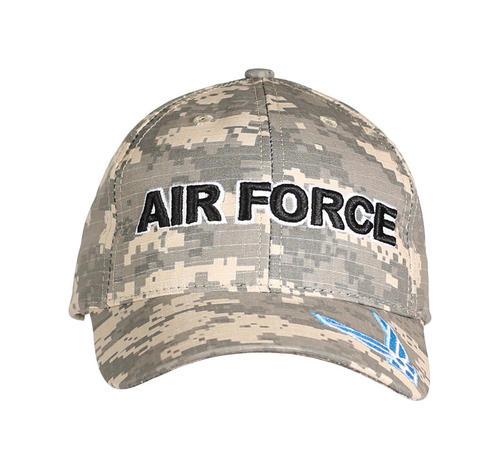 JWM 9623687 U.S. Air Force Logo Baseball Cap, Digital Camouflage -