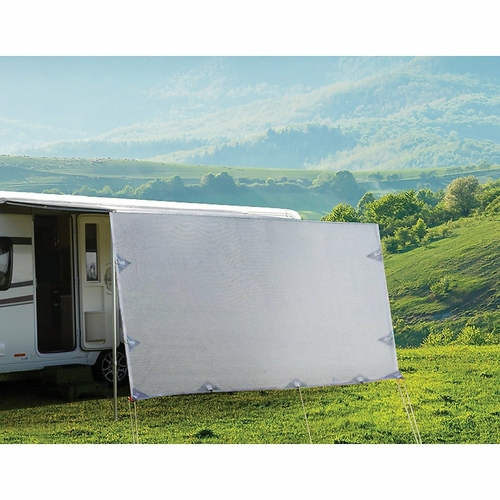 3.7 x 1.8m Caravan Privacy Screen Side Roll Out Awning