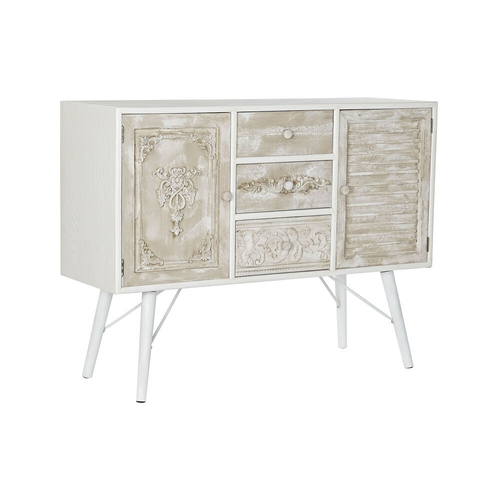 Sideboard DKD Home Decor White Fir Beige MDF (107 x 36 x 81 cm)