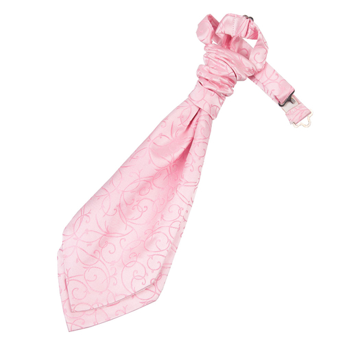 Swirl Pre-Tied Ruche Cravat - Boys - Baby Pink