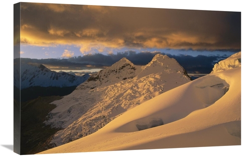 20 x 30 in. Sunset on Chinchey Massif, Cordillera Blanca, Peru