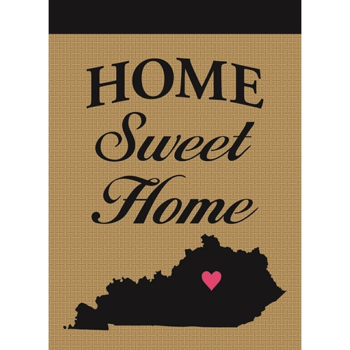 Magnolia Garden Flags M010067 Kentucky Home Sweet Home Burlap Garden F