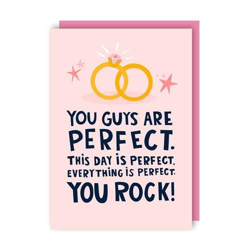 Perfect Wedding Card (Pack of 6)