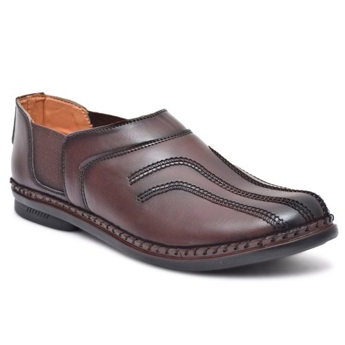 Slip-On Formal Shoes For Men (Size-UK-10) (Color-DARK BROWN)