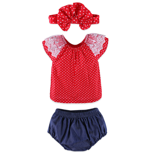 Newest Style Baby Girls Summer Clothing 3PCS