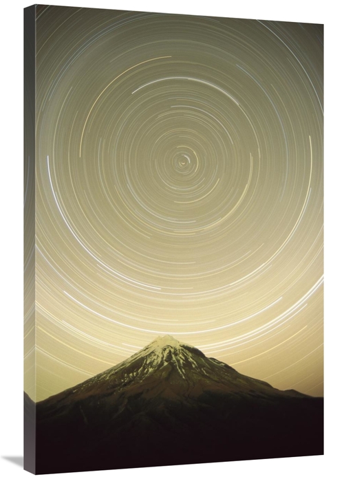 Global Gallery GCS-453444-2436-142 24 x 36 in. Star Trails Around the 