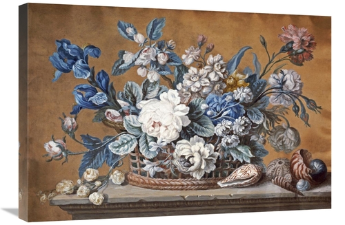 Global Gallery GCS-266852-30-142 30 in. A Basket of Dahlias, Delph