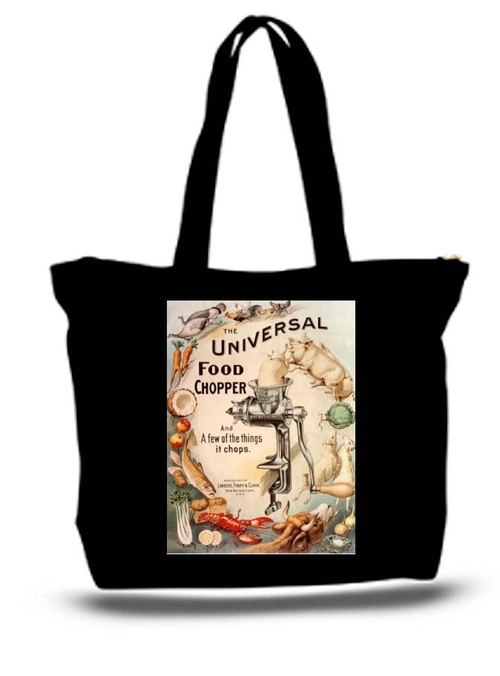 Universal Food Chopper Advertising 1944 Large Tote Grocery