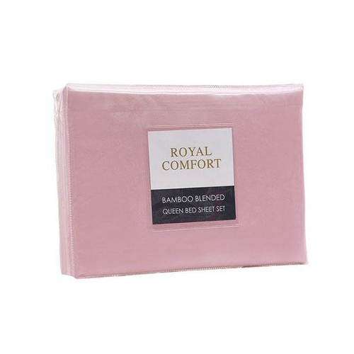 Royal Comfort Bamboo Blended Sheet Pillowcases Set Queen