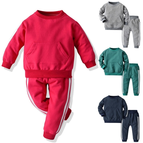 Toddler Baby Boys Long Sleeve Pullover Tops Pants