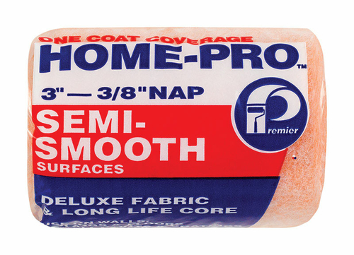 Premier 1905413 Home-Pro Polyester 0.38 x 3 in. Paint Roller Cover for