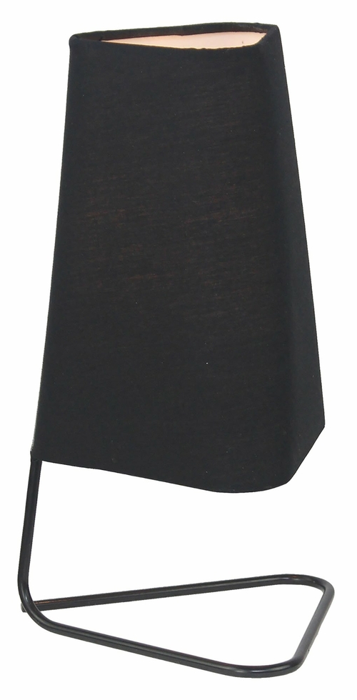 Tina Soft Glow Table Lamp - Black Shade, Black Base