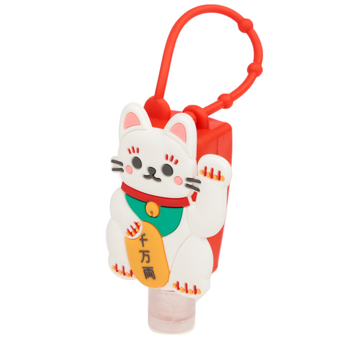 Maneki Neko Lucky Cat Gel Hand Sanitiser and Holder