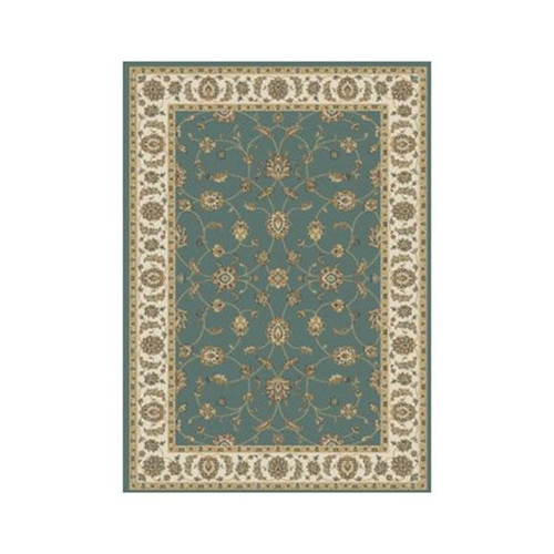 Kirman Blue Green Hall Rug